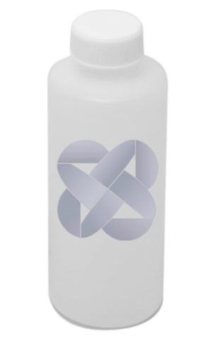 Botella de plástico alcoholera de 125ml. blanca